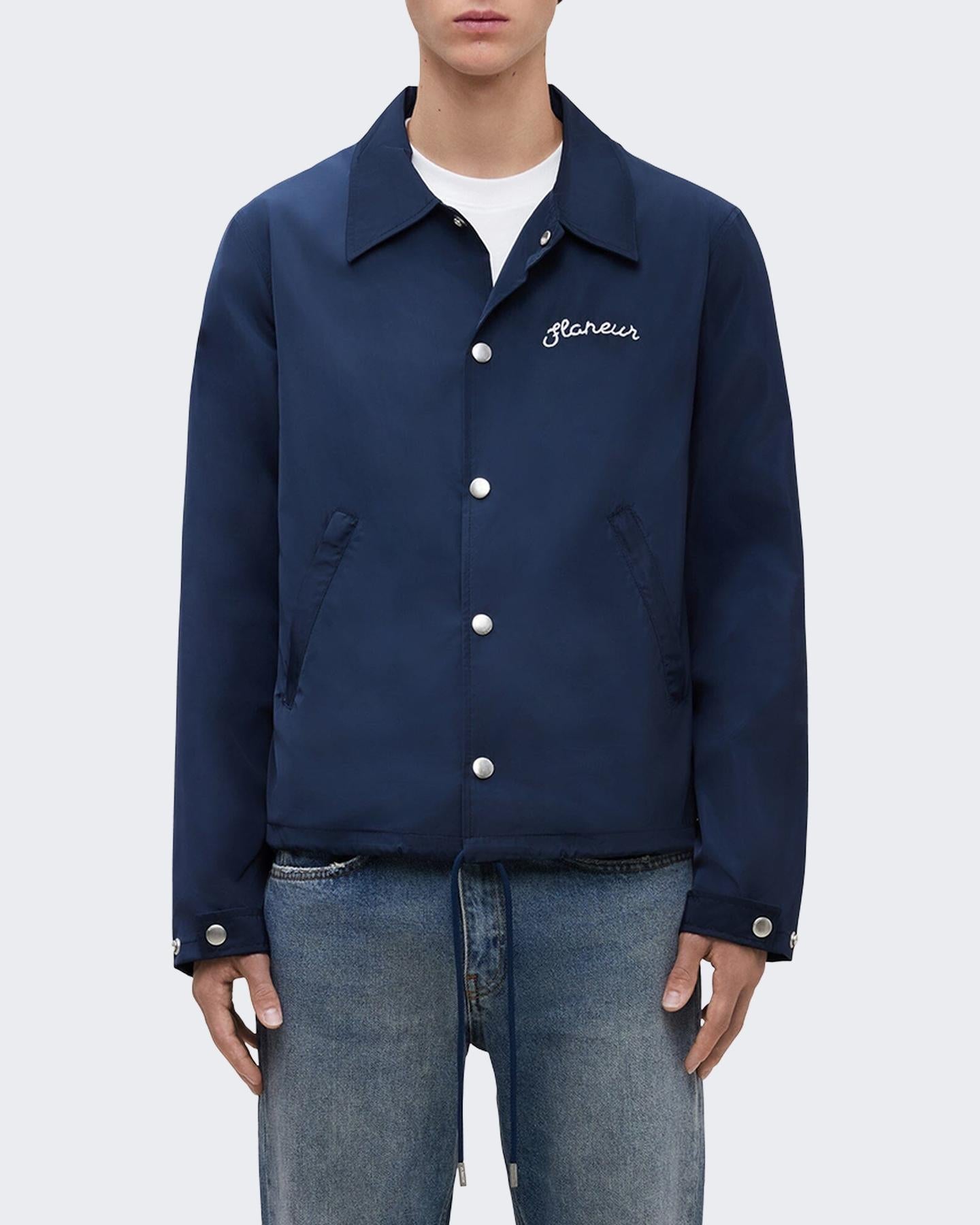 Heren Signature Coach Jacket Blauw