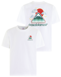 Heren Montagne Ondulée T-Shirt Wit