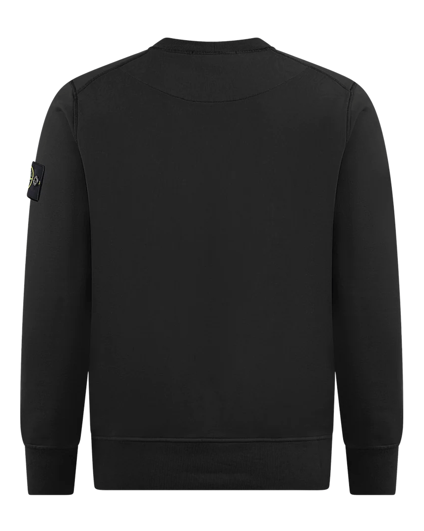 Heren Logo-Patch Sweater Zwart
