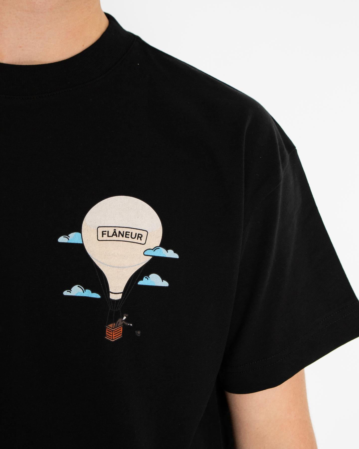 Heren Aéronautique T-Shirt Zwart