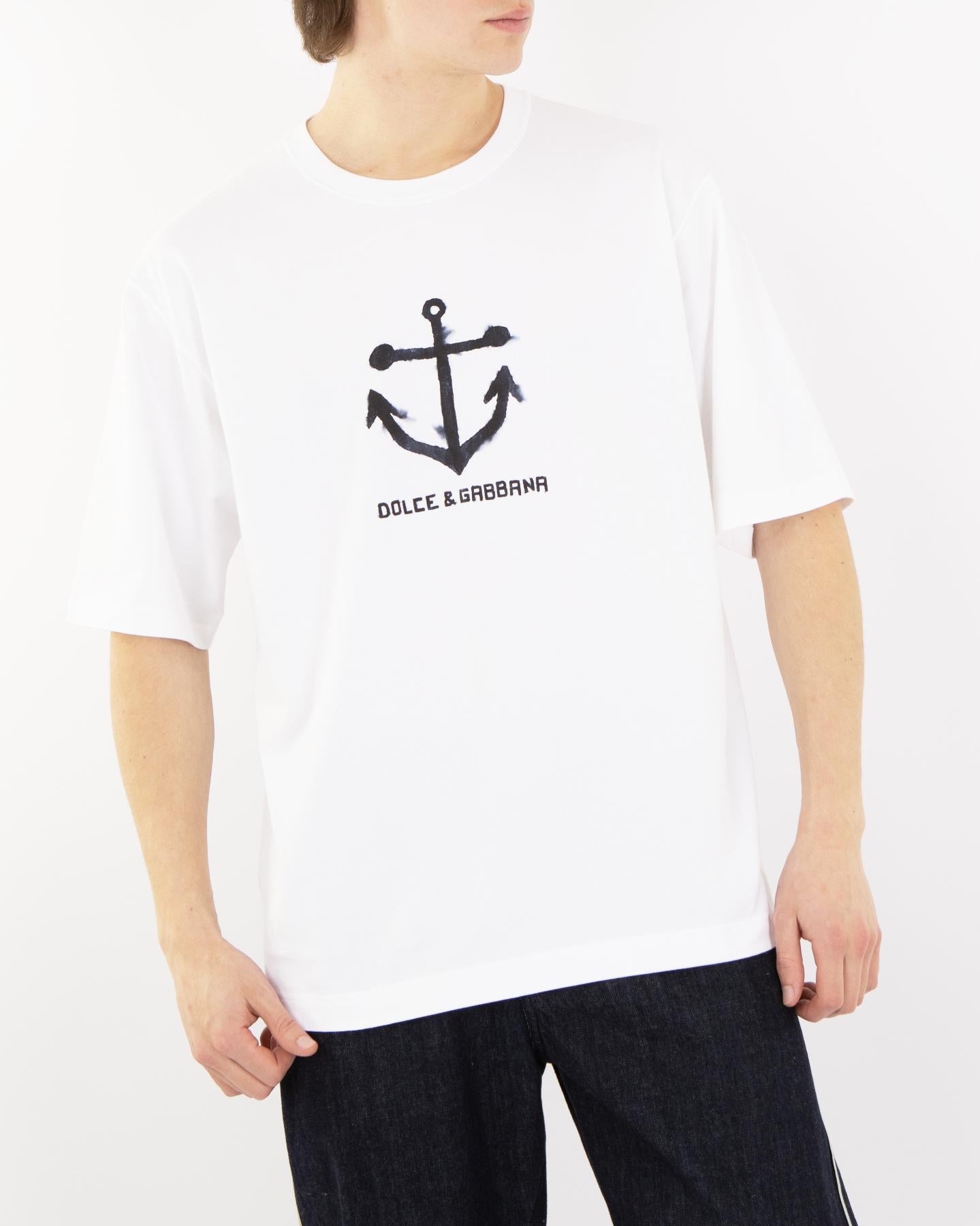 Heren Marina Logo T-Shirt Wit