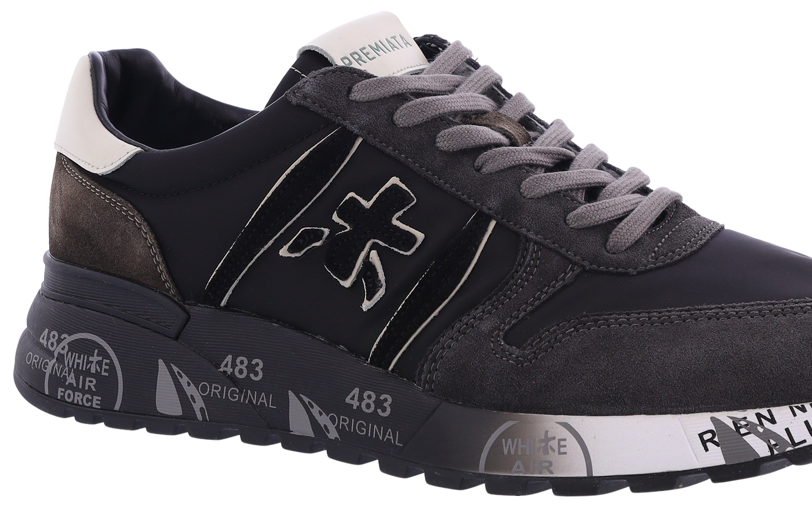 Heren Casual sneaker in Beige met dikke zool