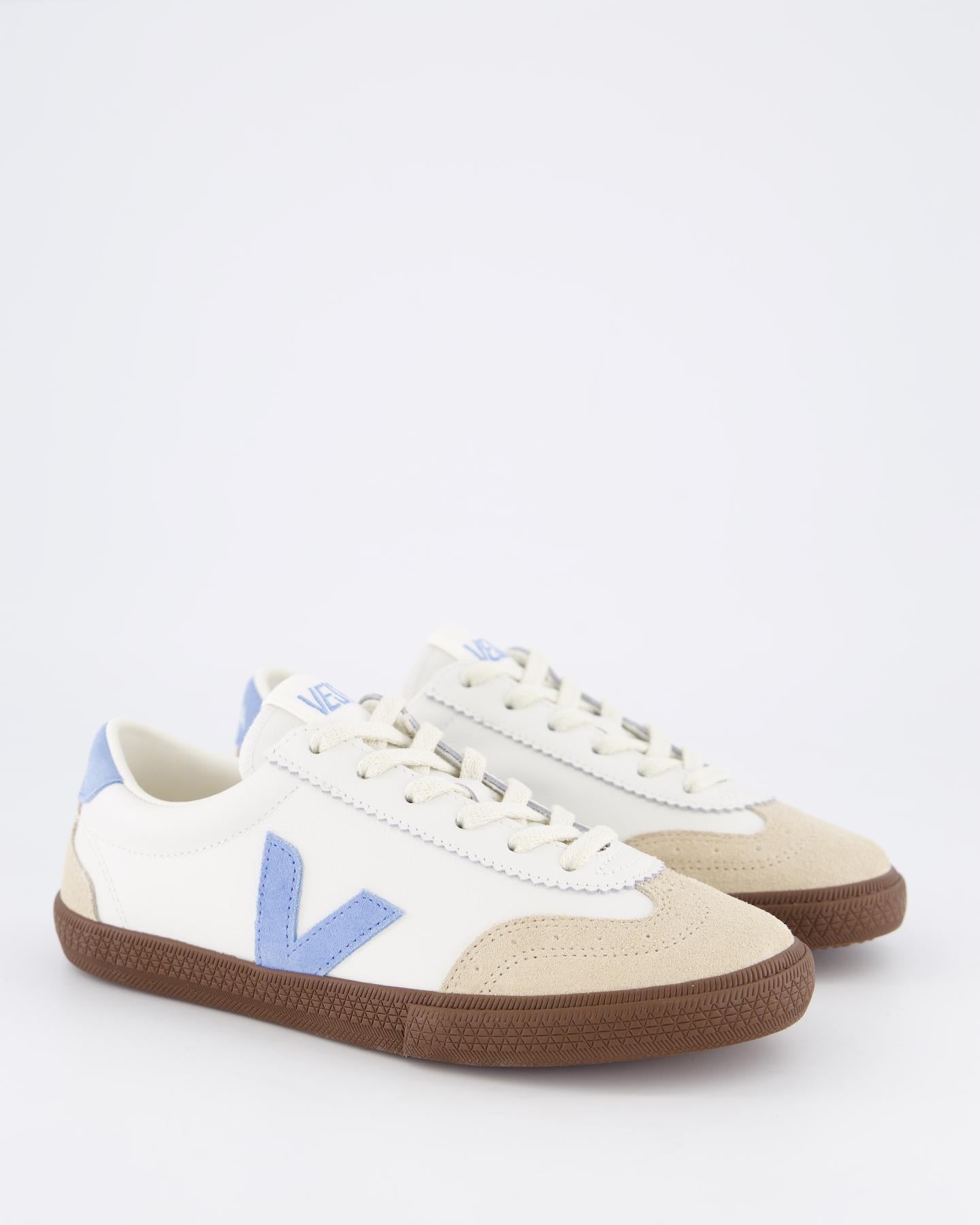 Dames Volley Sneaker Wit/Blauw