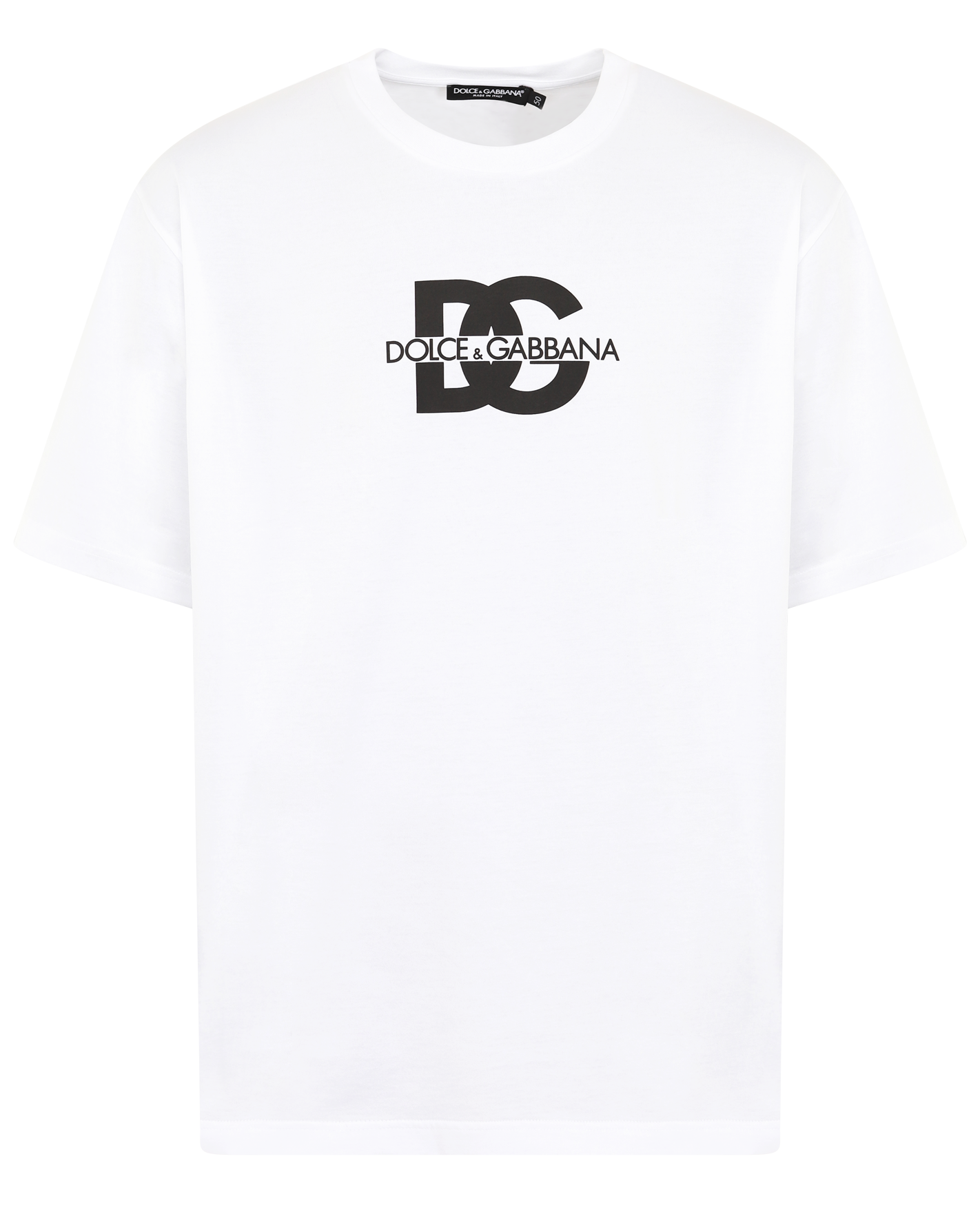 Heren DG logo print T-Shirt Wit