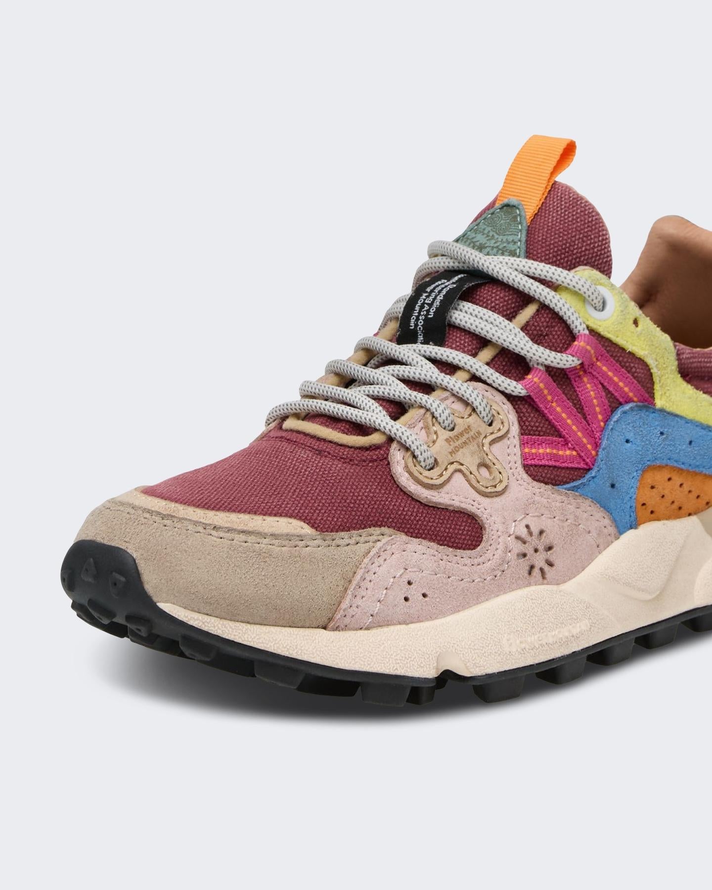 Dames Yamano 3 Sneaker Beige/Rood