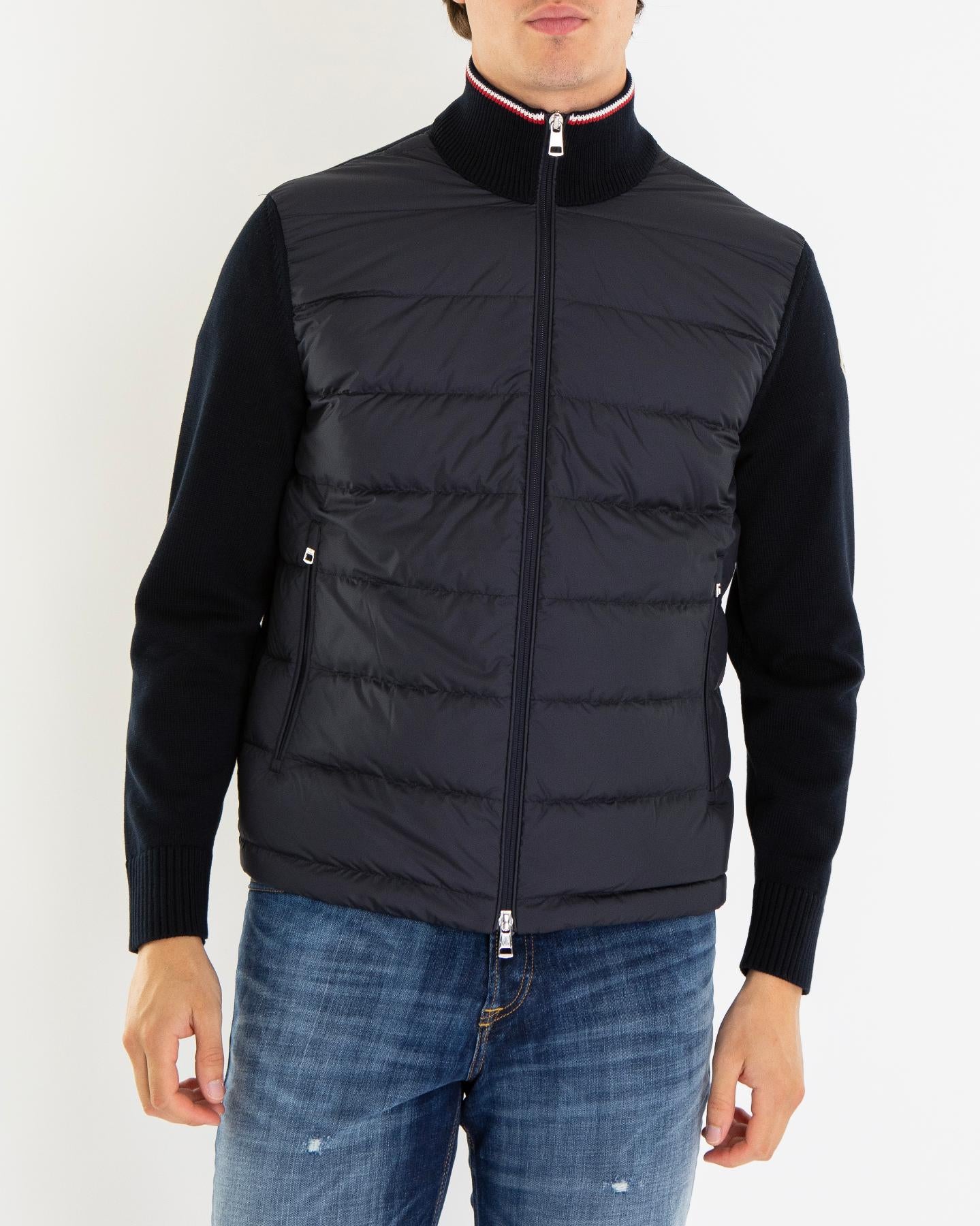 Heren Padded Zip Up Jacket Zwart