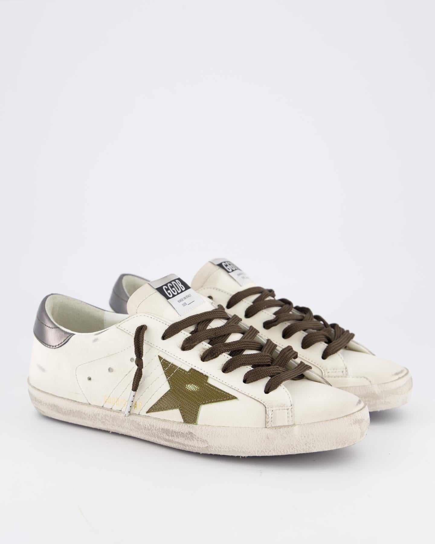 Heren Super-Star Sneaker Wit/Groen