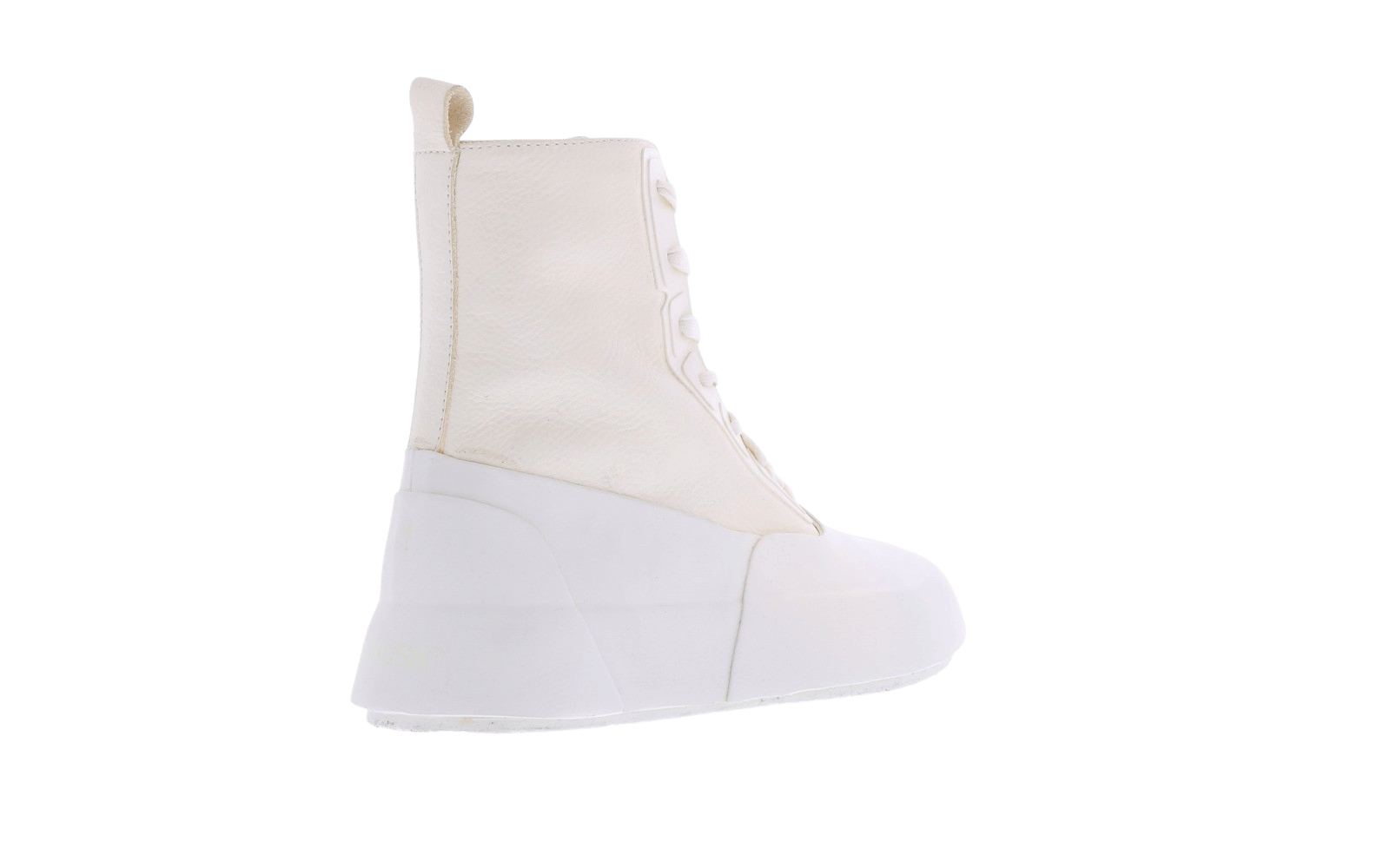 Heren Leather Mix Hi-Top Sneaker Off