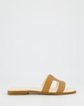 Gibaldi Damen Joy Slipper Braun/Beige — huidige kleur