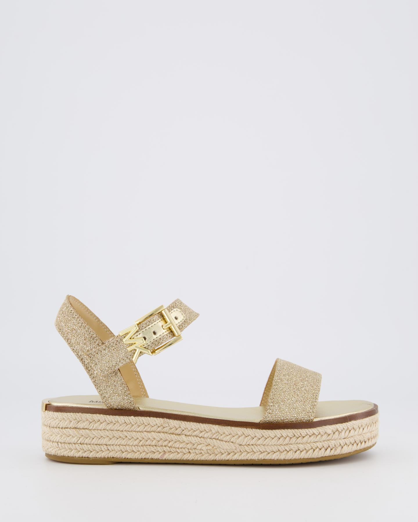 Michael Kors Dames Richie Espadrille Sandaal Goud - Eleganza.nl
