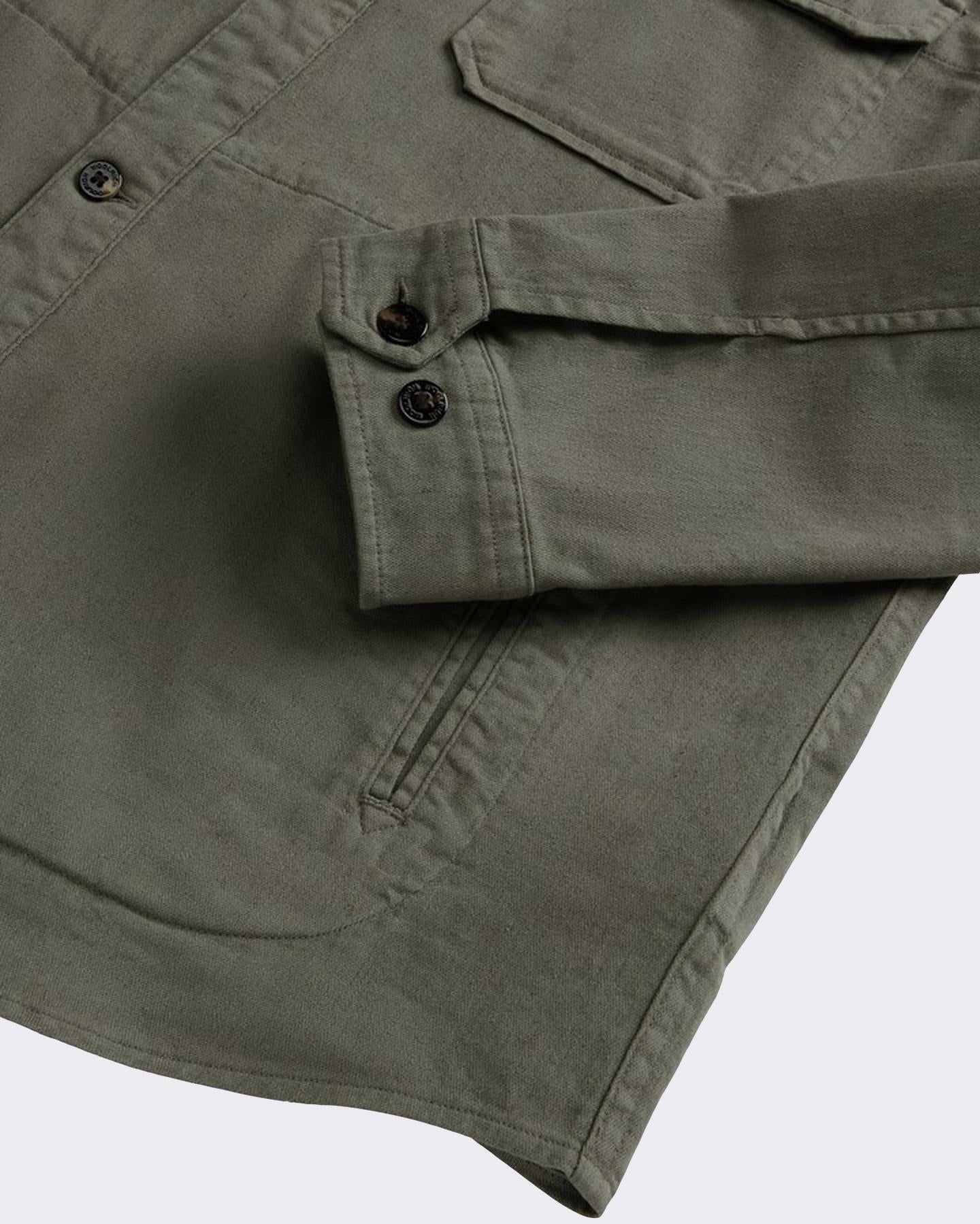 Heren Linen Blend Safari Overshirt G