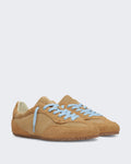 Dames Daze Runner sneaker Beige met blauwe veters