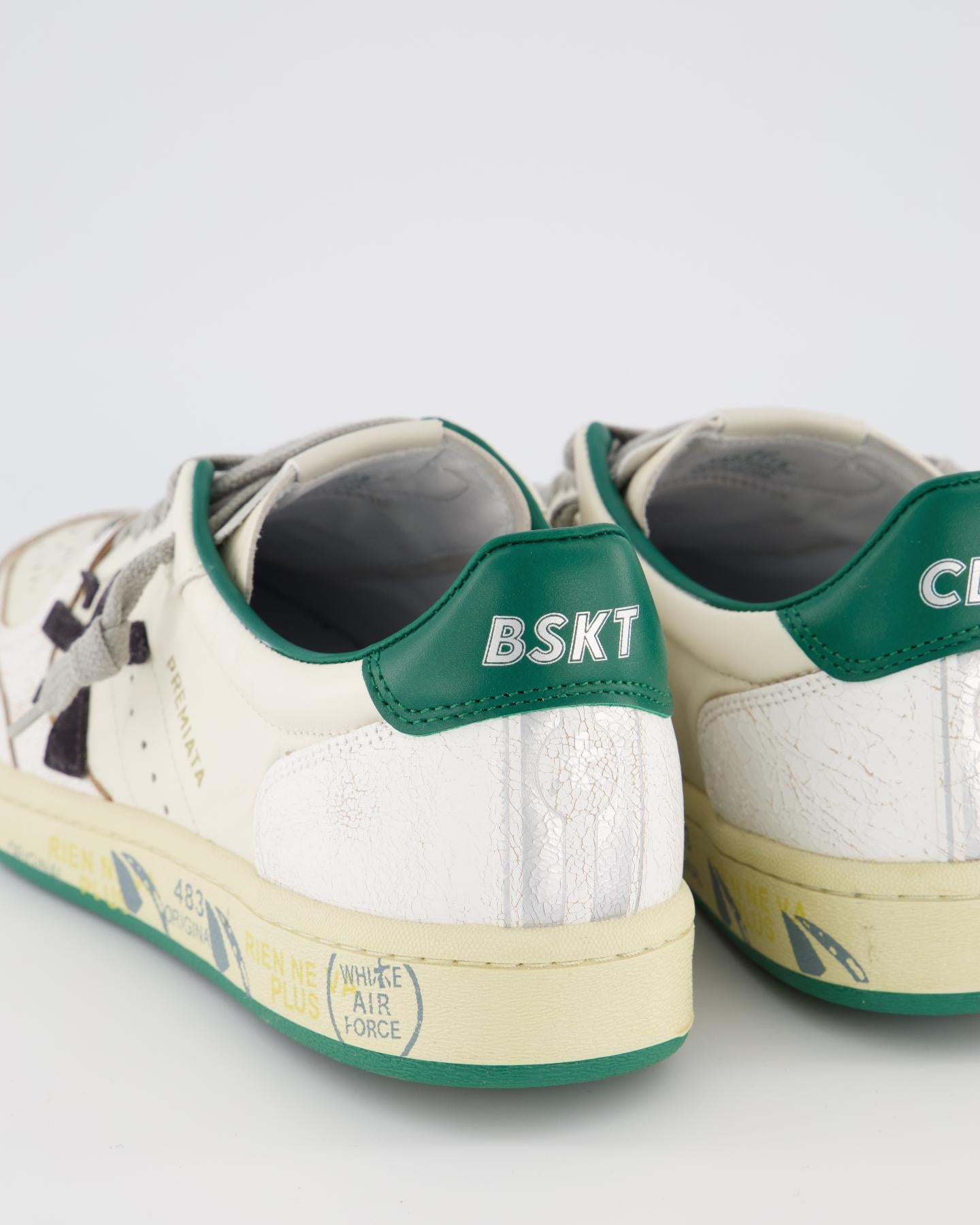 Heren Clay Sneaker Wit/Groen