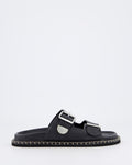 Atelier Verdi Damen Sonia Slipper Schwarz — huidige kleur