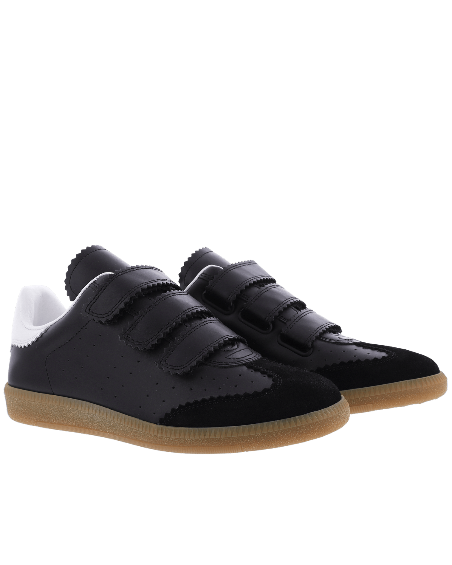 Dames Beth leren sneakers Zwart