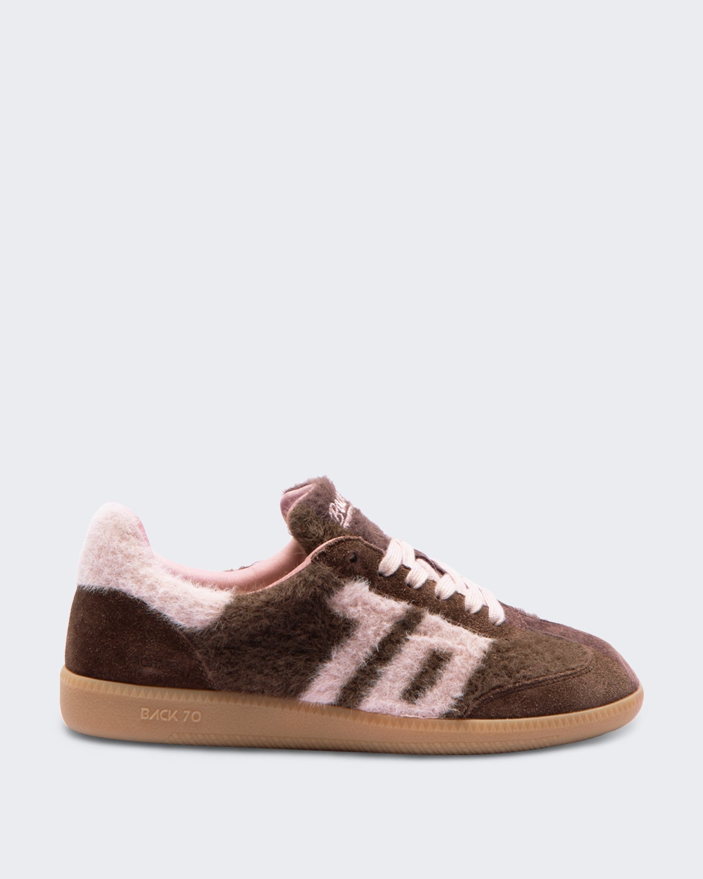 Back 70 Dames Mohair sneaker met textuur Roze - Eleganza.nl