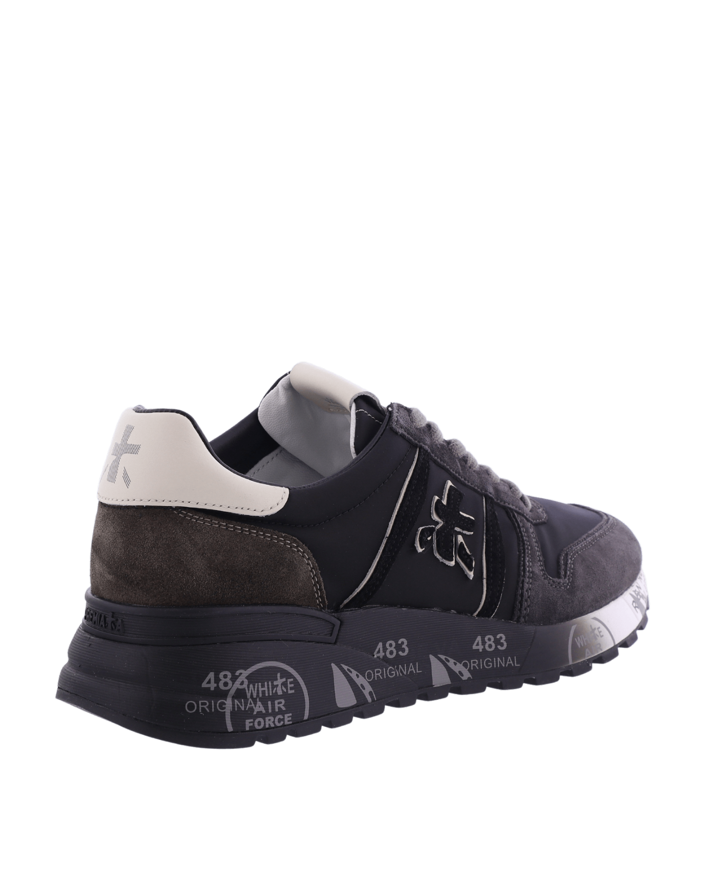 Heren Casual sneaker in Beige met dikke zool