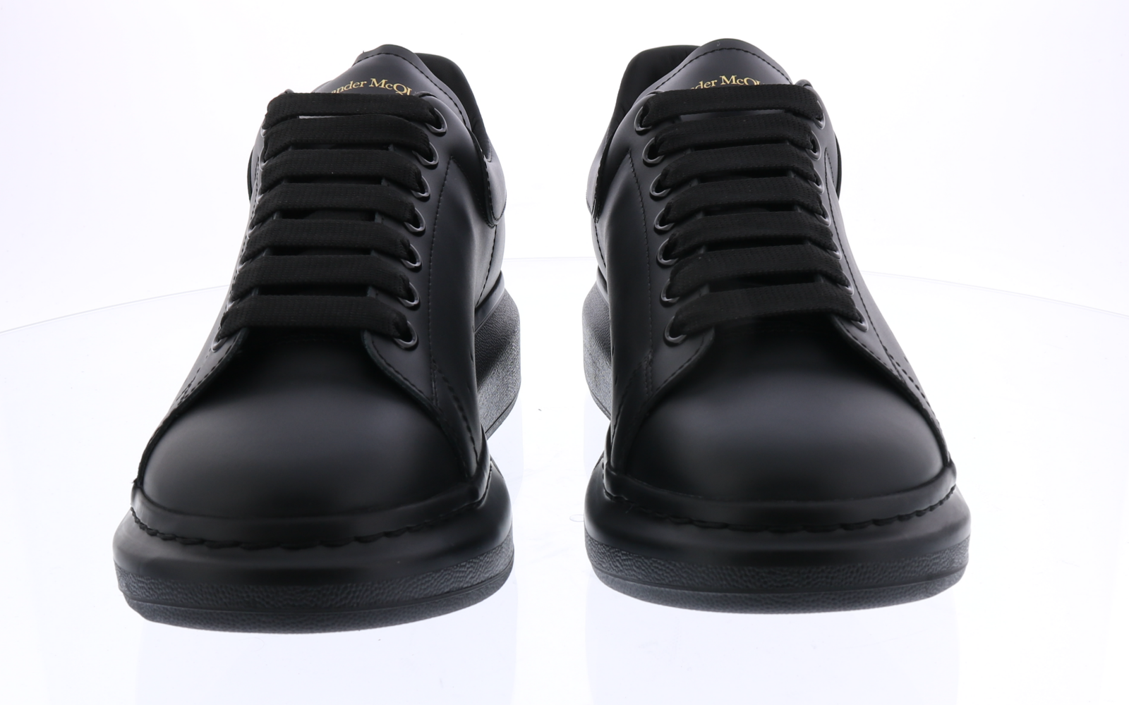 Heren Oversized Sneaker zwart/leer