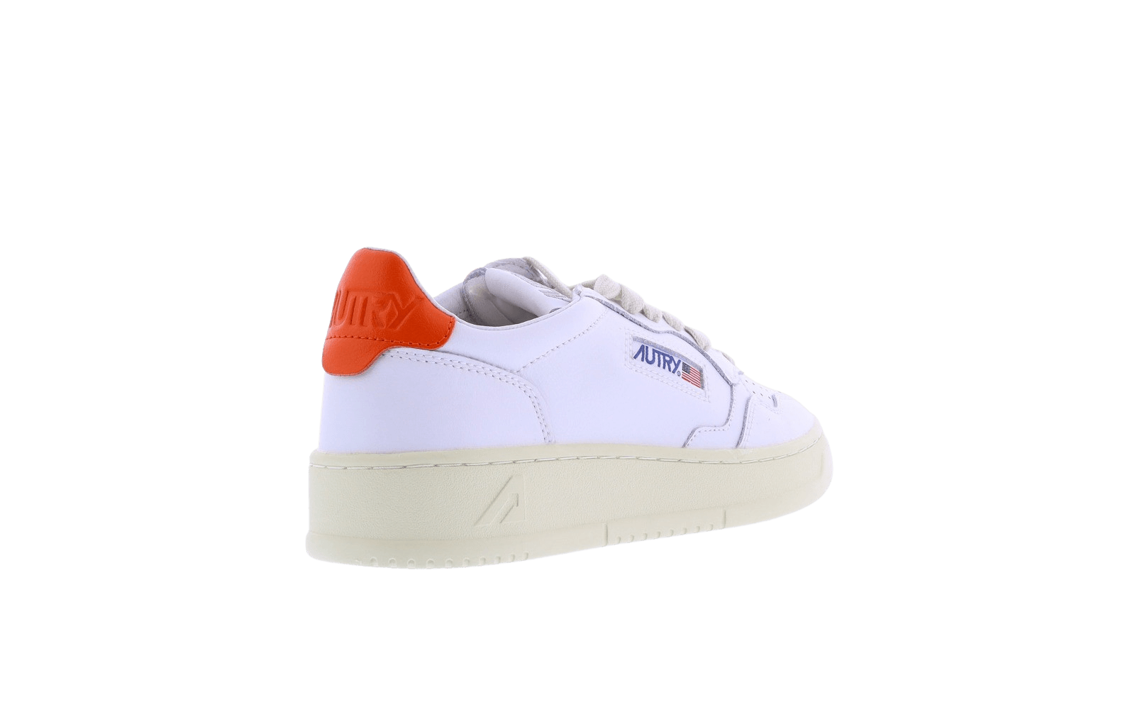 Dames Autry 01 Low wit/oranje