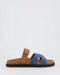 Damen Ibiza Slipper Jeans/Braun