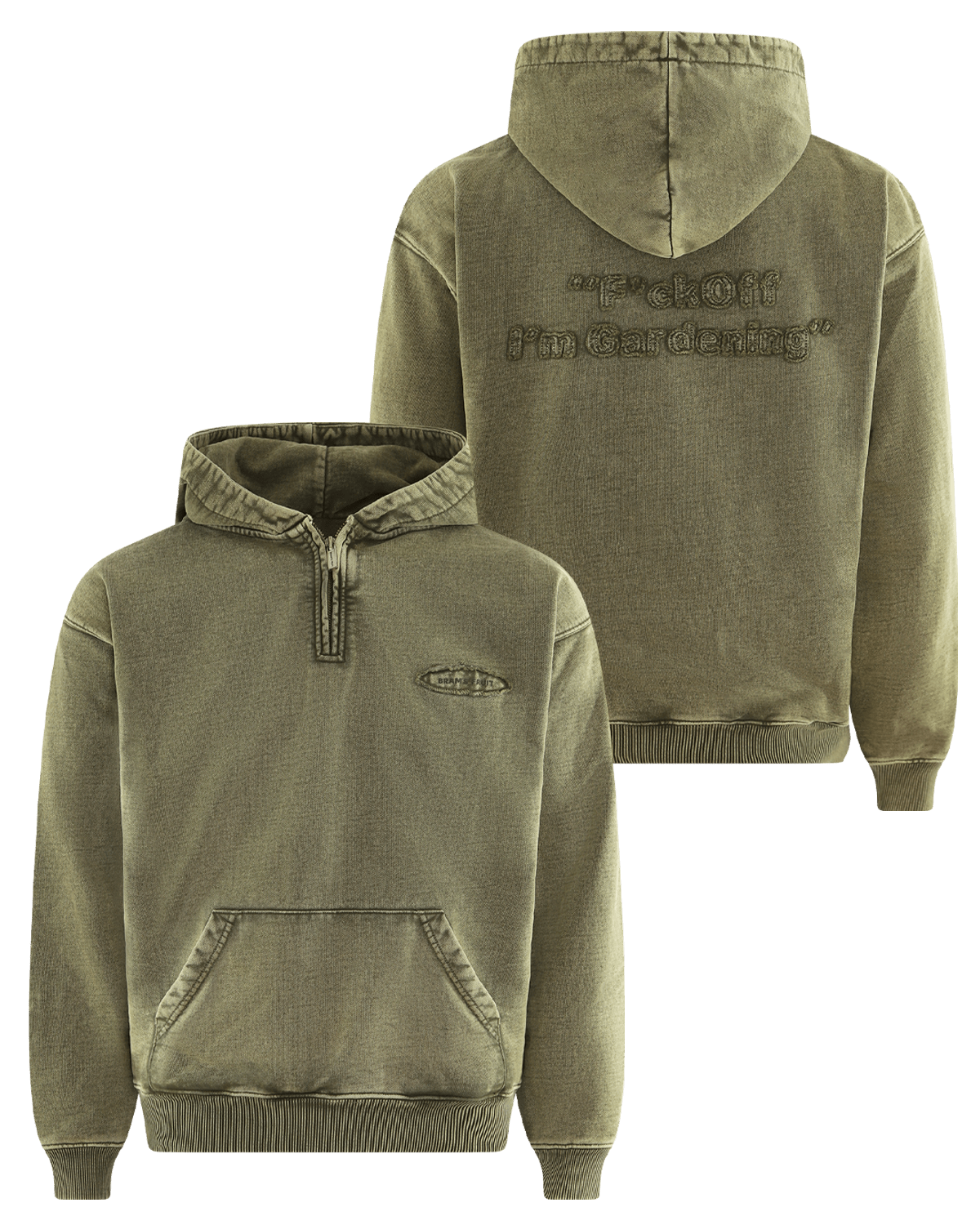 Bram's Fruit Heren Cut & Sew Quarter Zip Hoodie - Eleganza.nl