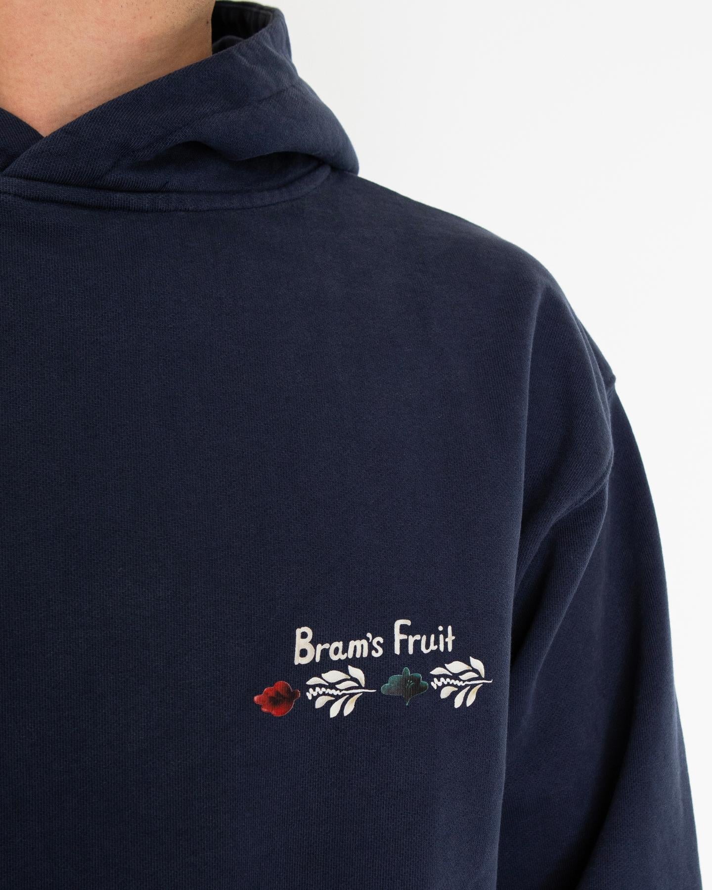 Bram's Fruit Heren Flora Hoodie Blauw - Eleganza.nl