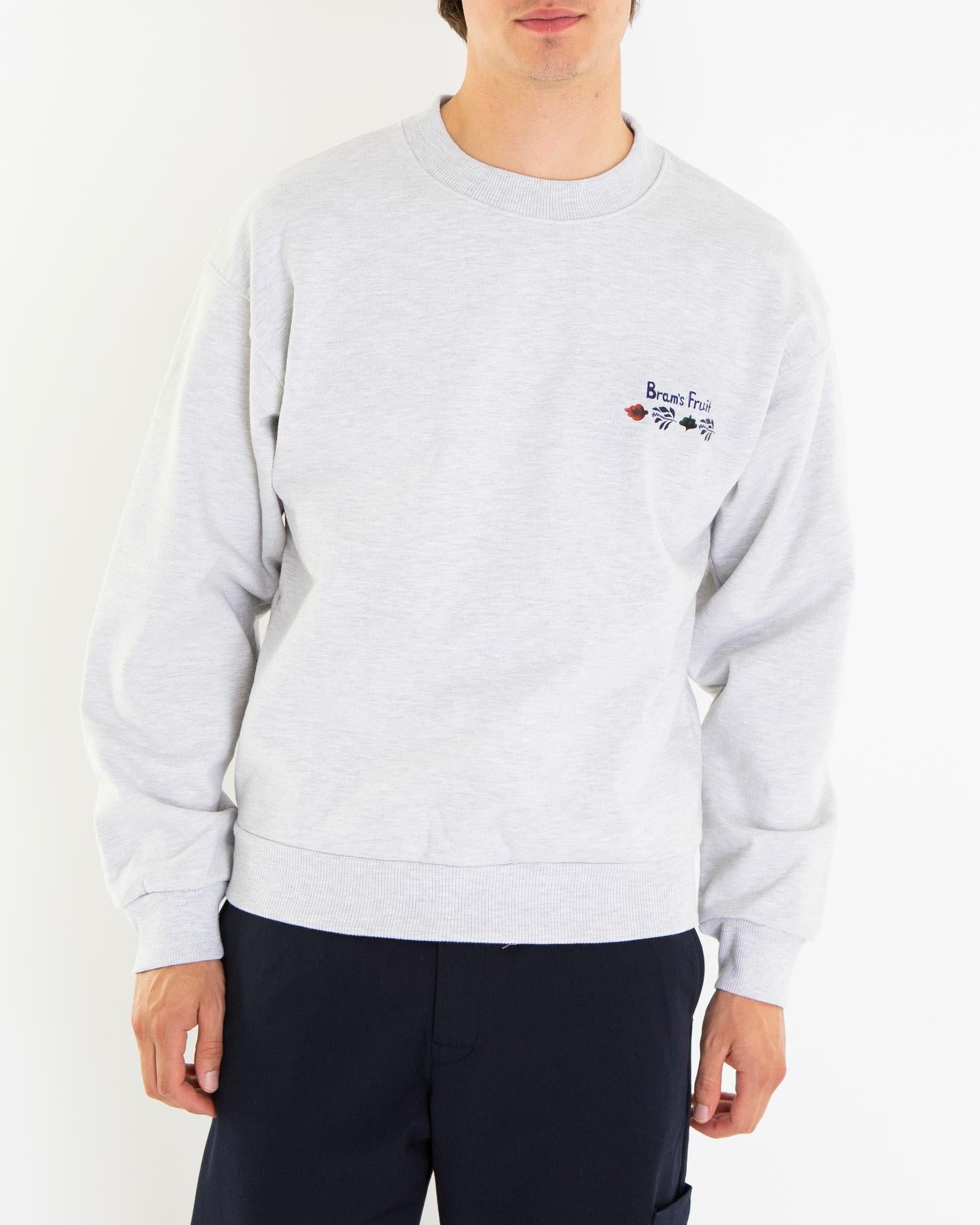 Bram's Fruit Heren Flora Sweater Grijs - Eleganza.nl
