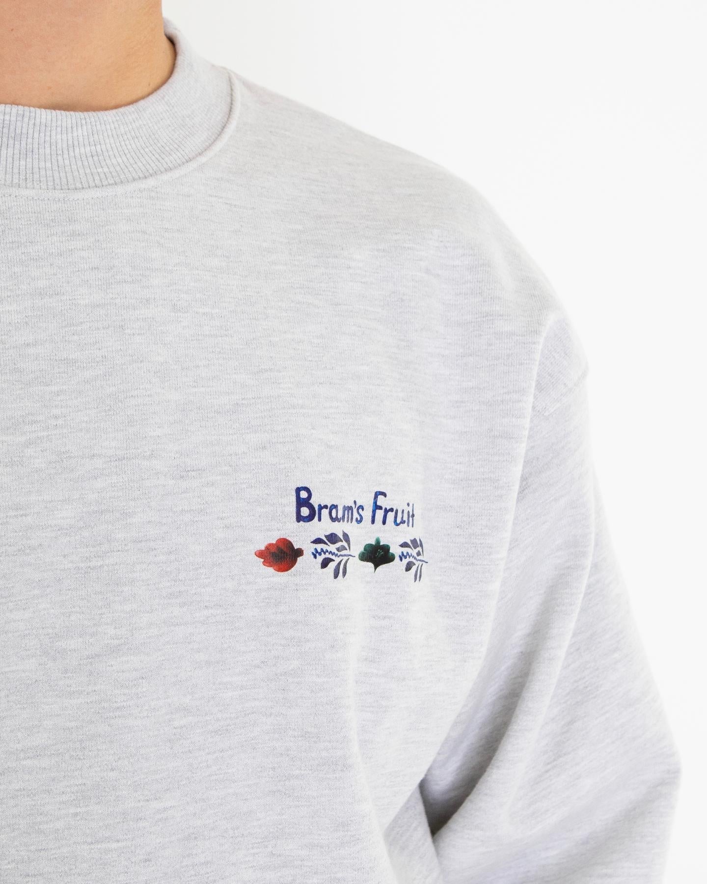 Bram's Fruit Heren Flora Sweater Grijs - Eleganza.nl