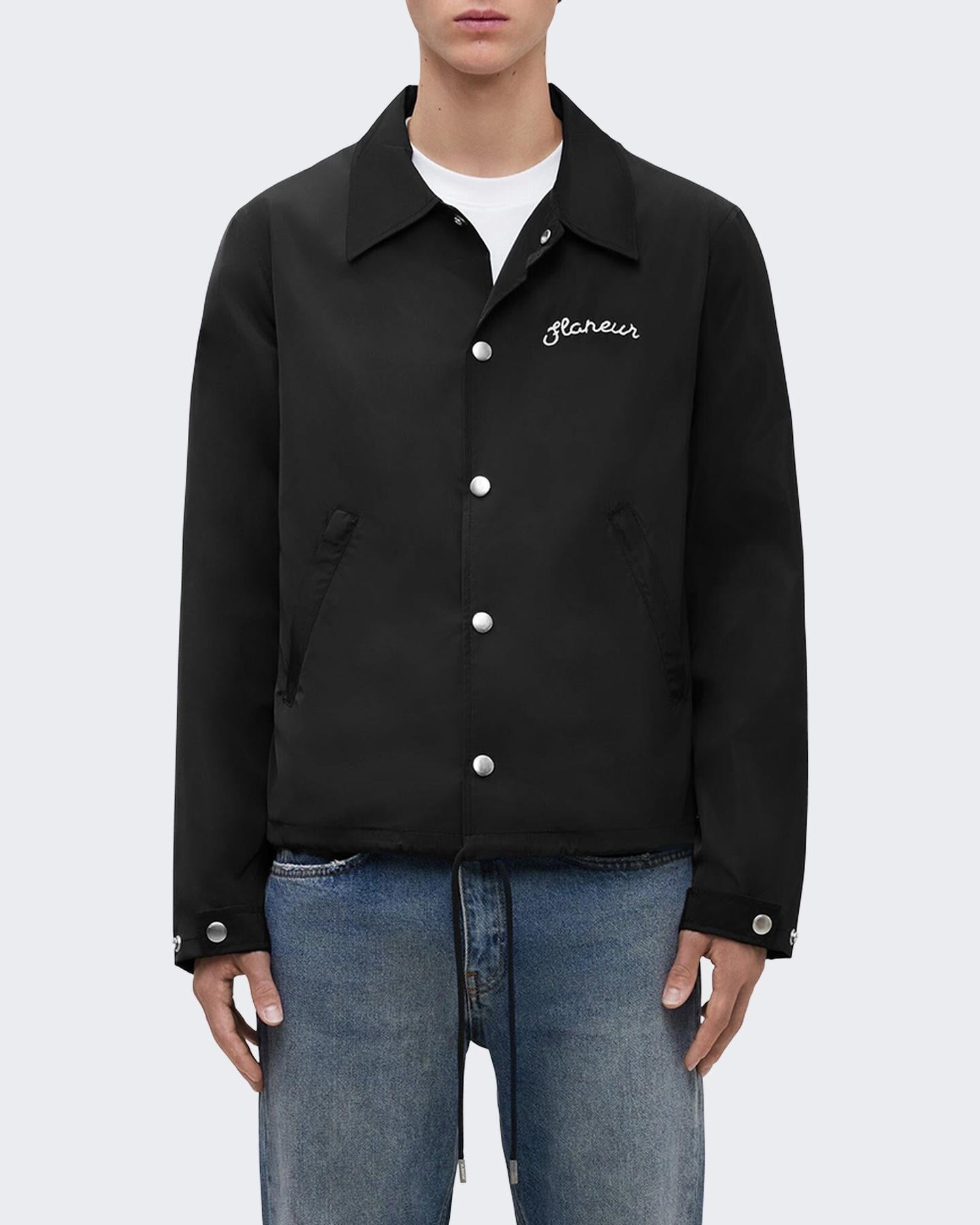 Heren Signature Coach Jacket Zwart