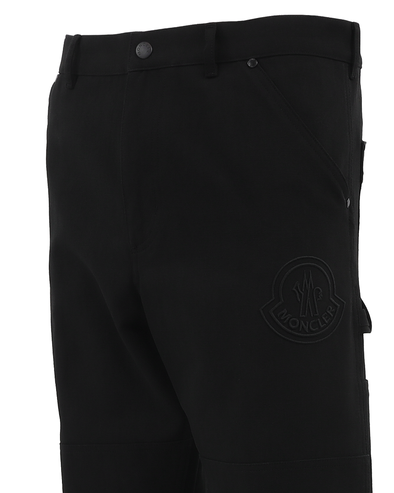 Heren Logo Embroidered Track Zwart