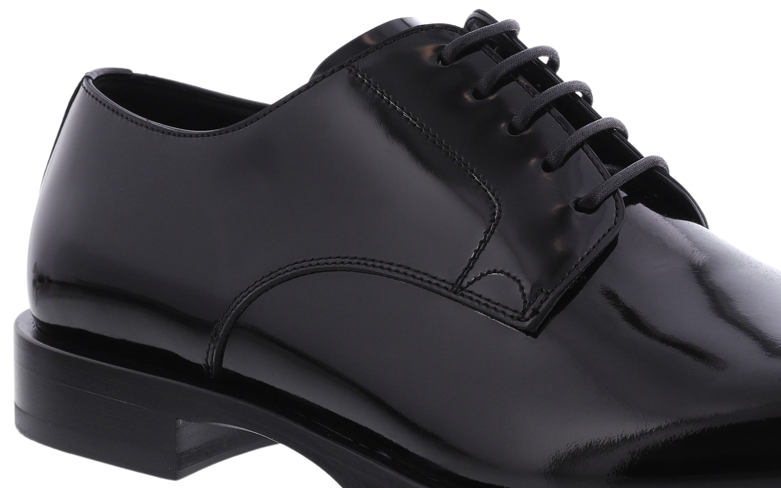 Heren Polished Derby Zwart