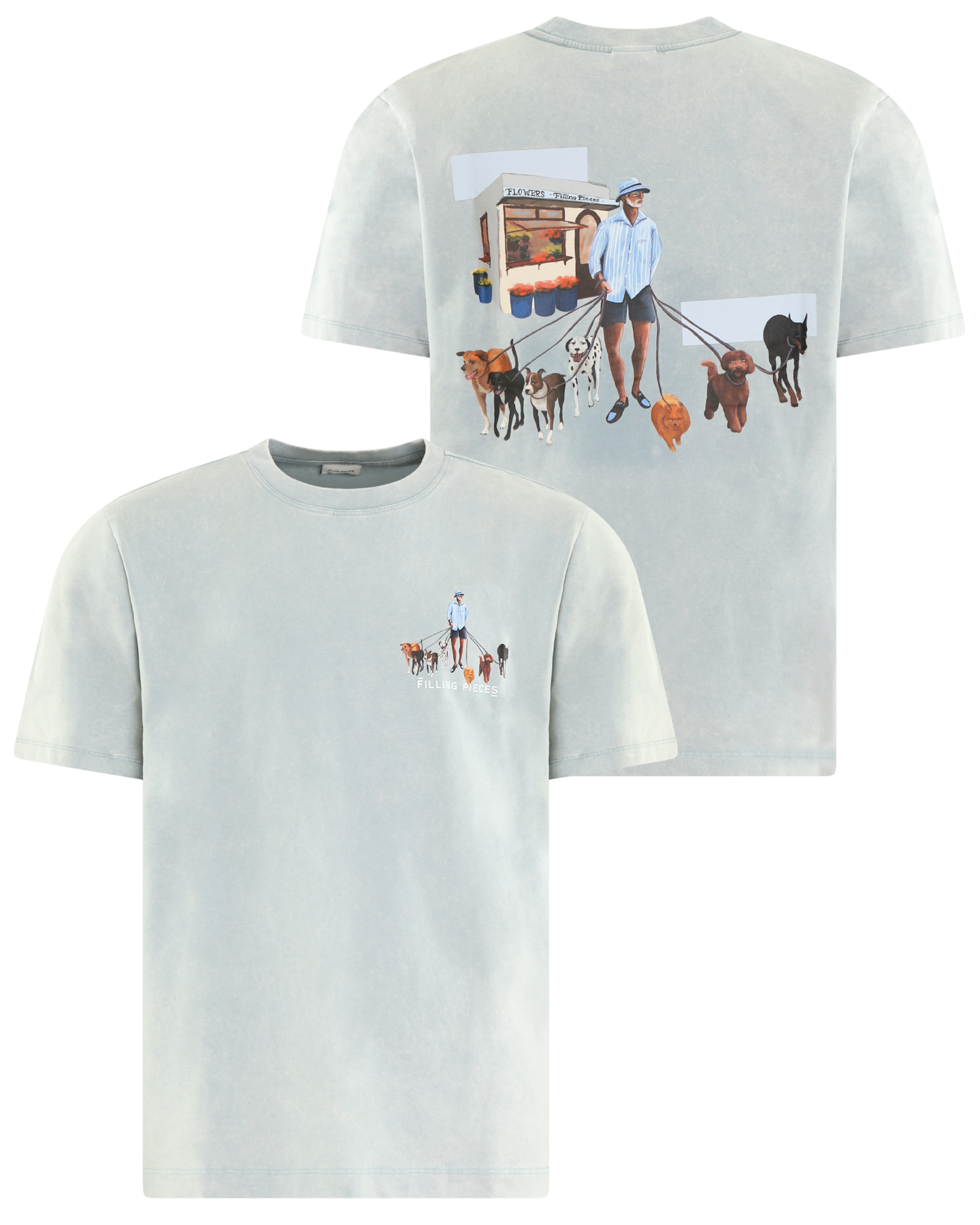 Heren T-Shirt Dog Walker