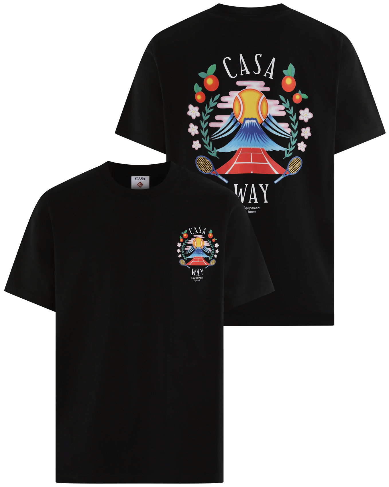 Casablanca Heren Black Jersey Casa Way Mountain - Eleganza.nl