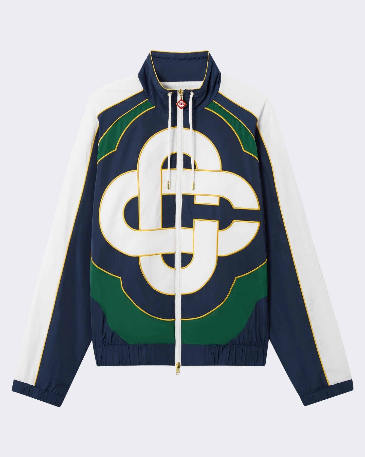 Casablanca Heren Cc Applique Colourblock Windbreaker Jacket Wit - Eleganza.nl
