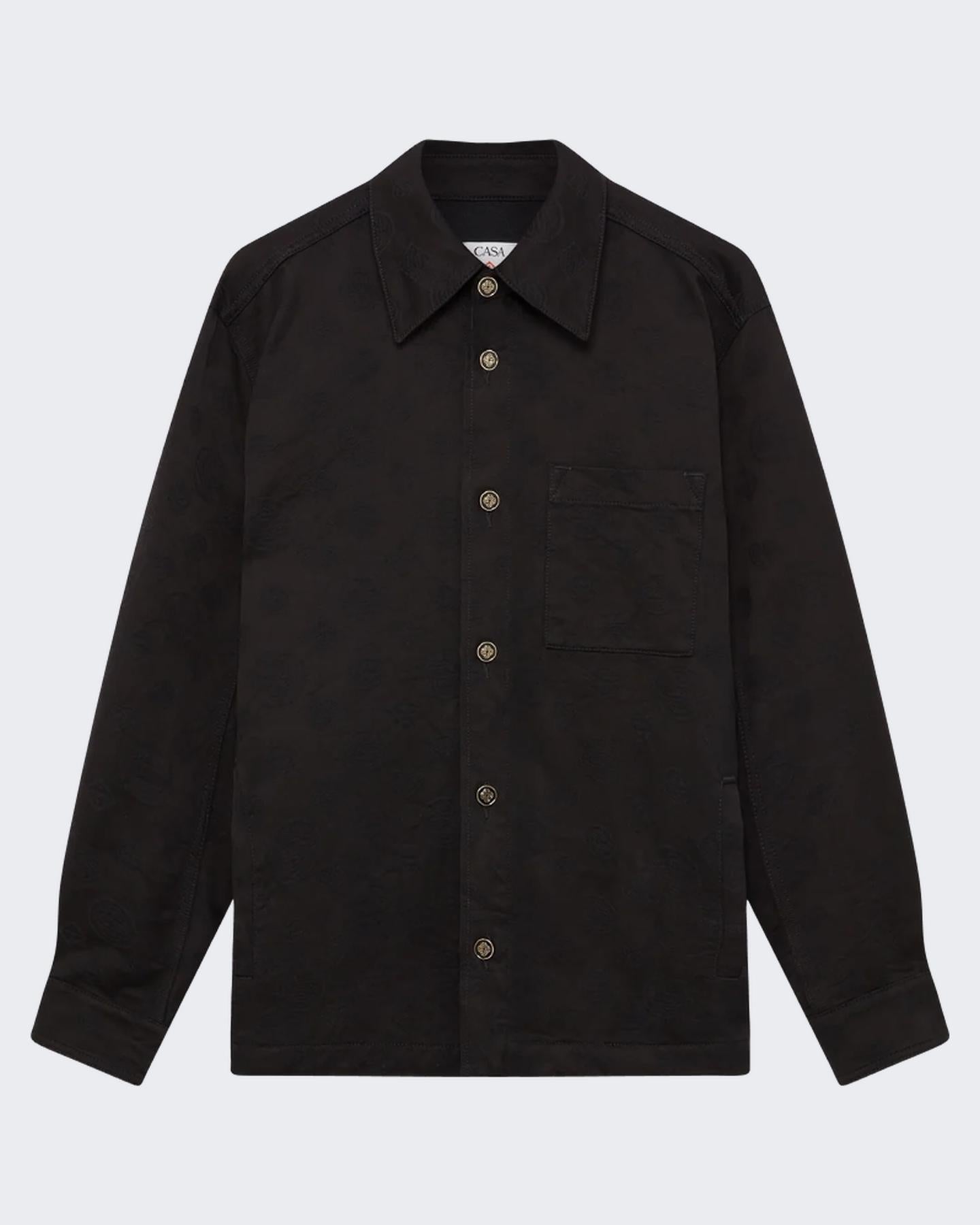 Casablanca Heren DENIM MONOGRAM SHACKET - Eleganza.nl