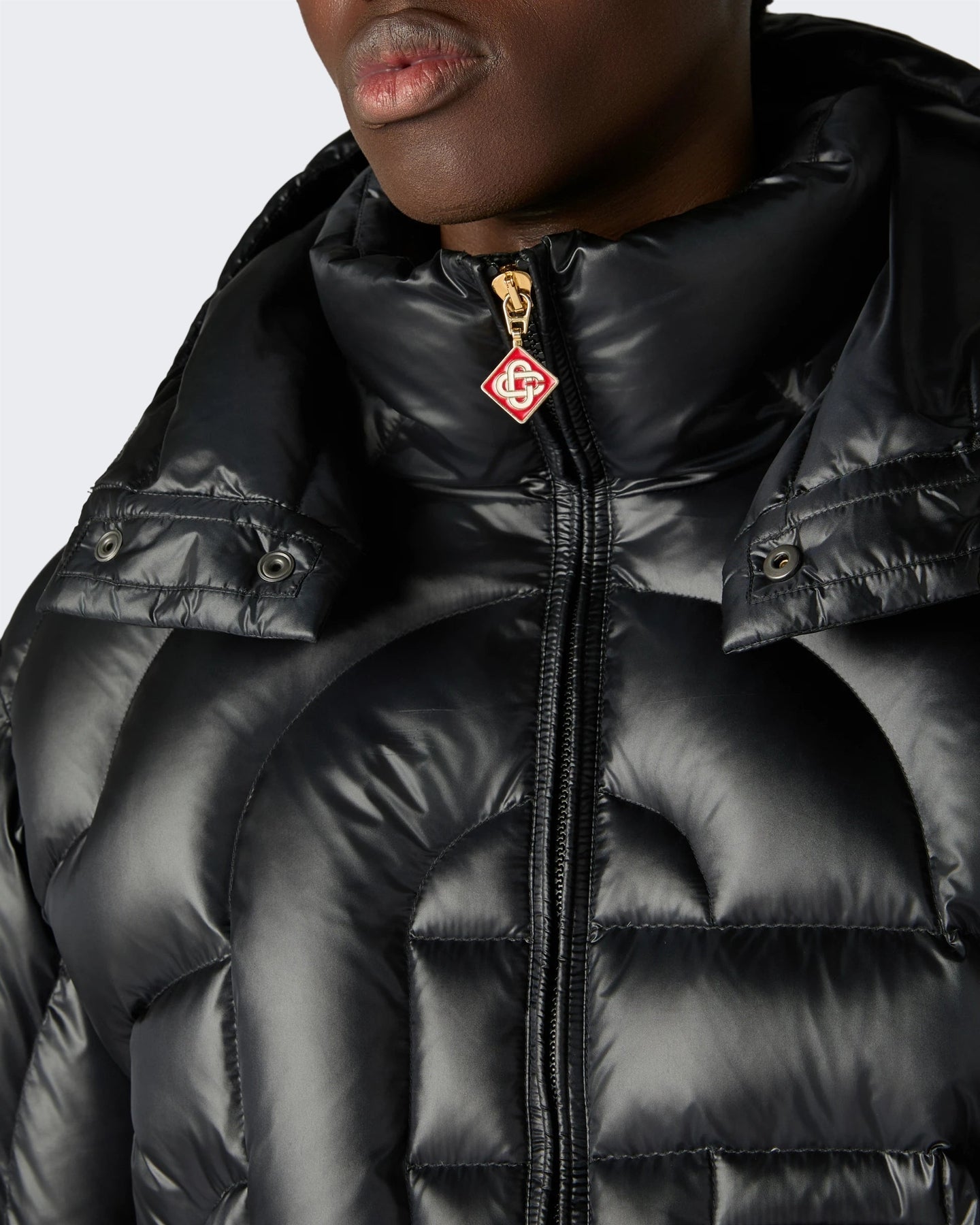 Casablanca Heren Quilted Puffer Jacket Zwart - Eleganza.nl