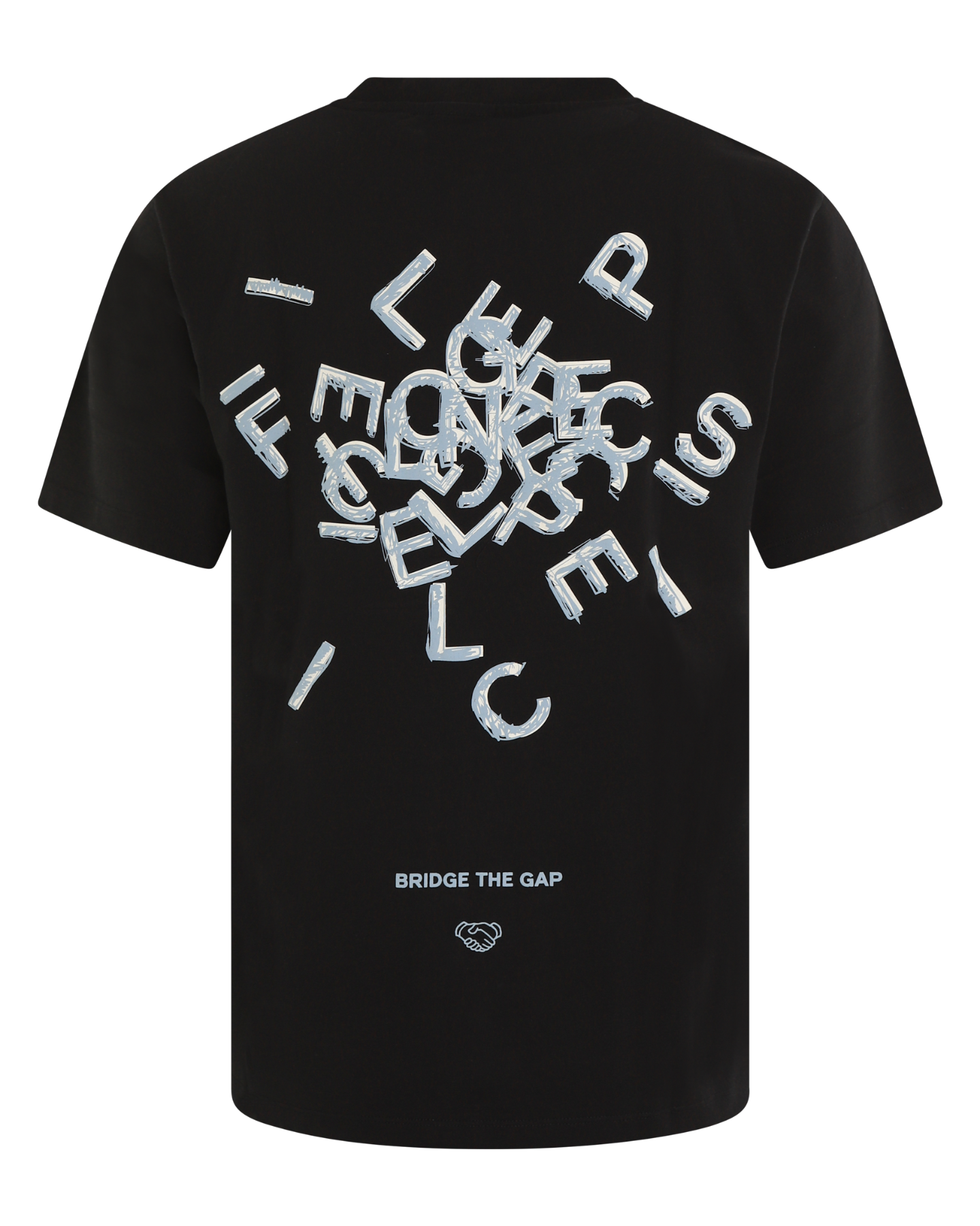 Heren Alphabet T-shirt Zwart