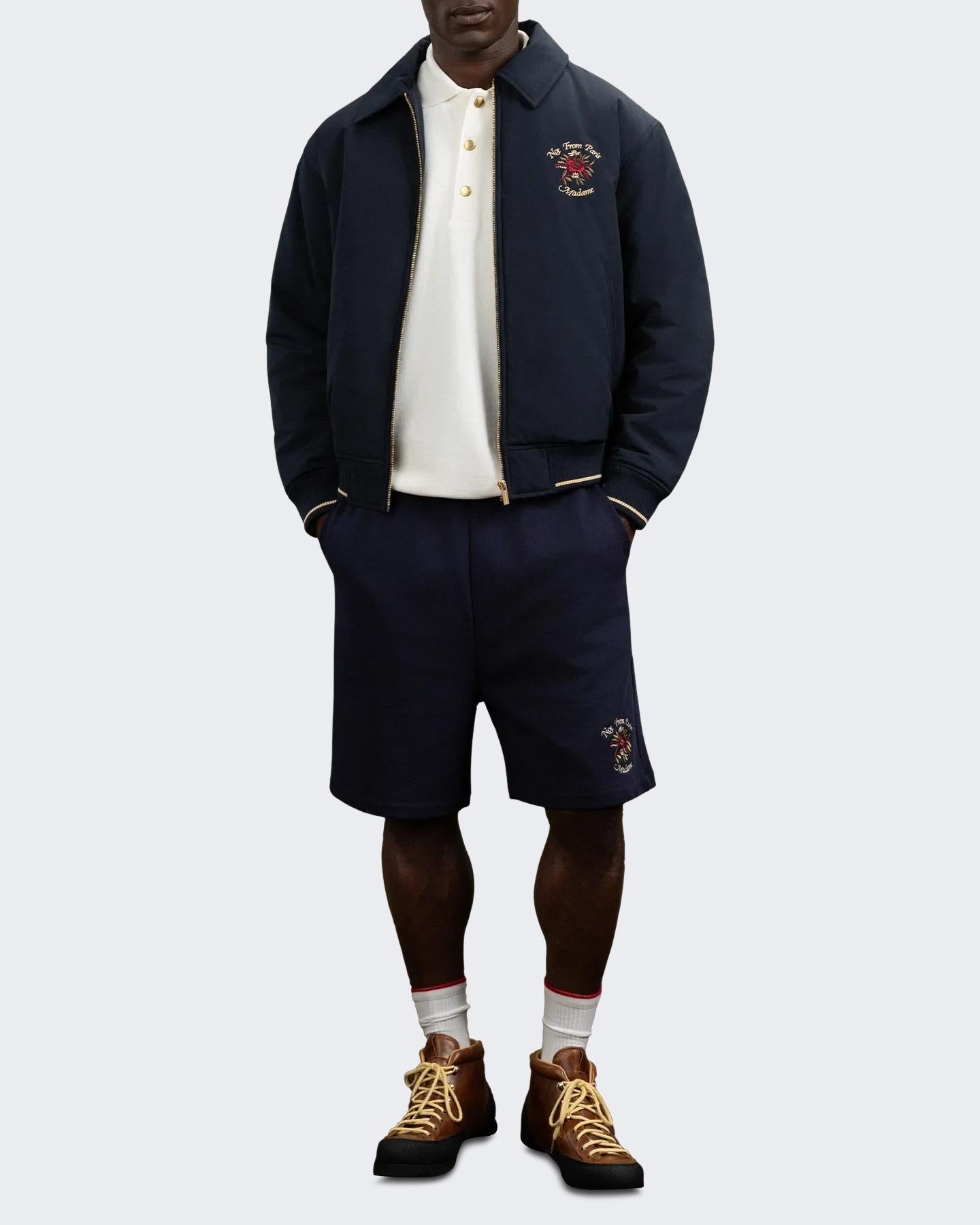 Heren Bomber Slogan Rose