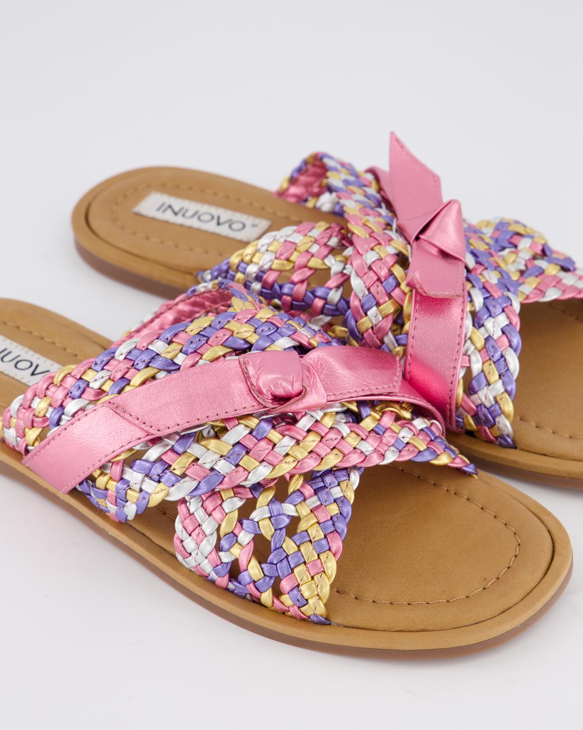 Dames Braided Slipper Roze