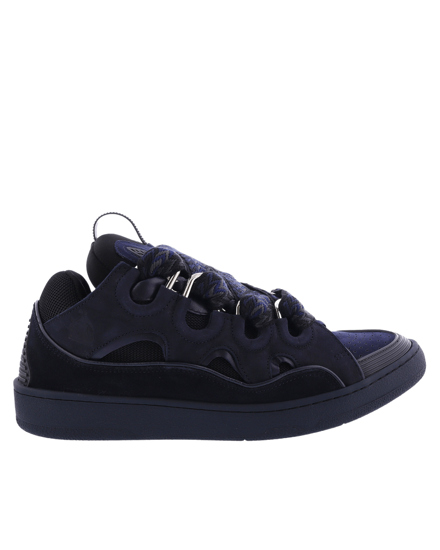 Heren Curb Sneakers Zwart