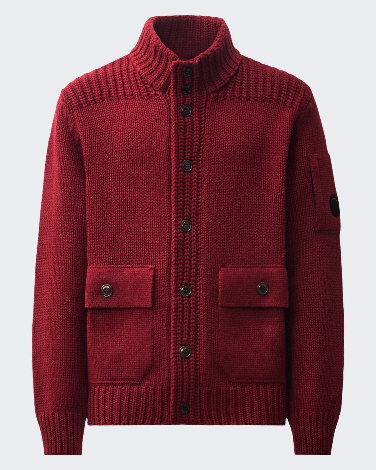 C.P.Company Heren Gebreid vest met knoopsluiting in zwart - Eleganza.nl