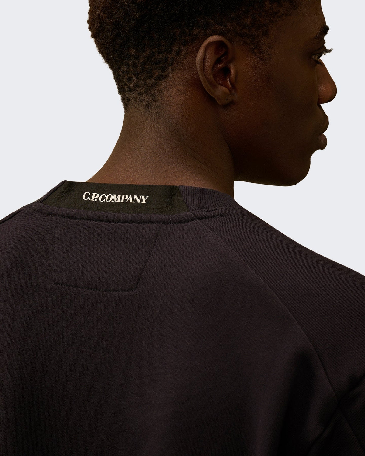 C.P.Company Heren Sweater met ronde hals in gemêleerde stof Grijs - Eleganza.nl