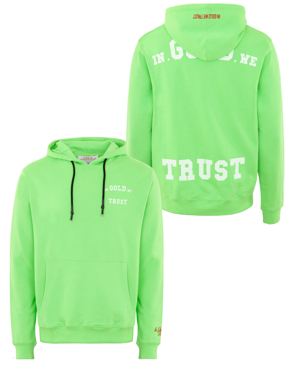 In gold we trust trui groen 2025