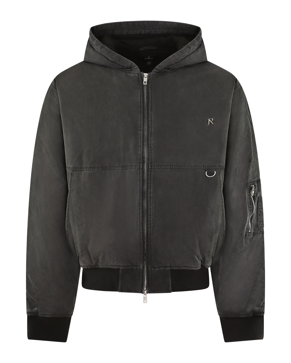 Heren Hooded Bomber (Washed)