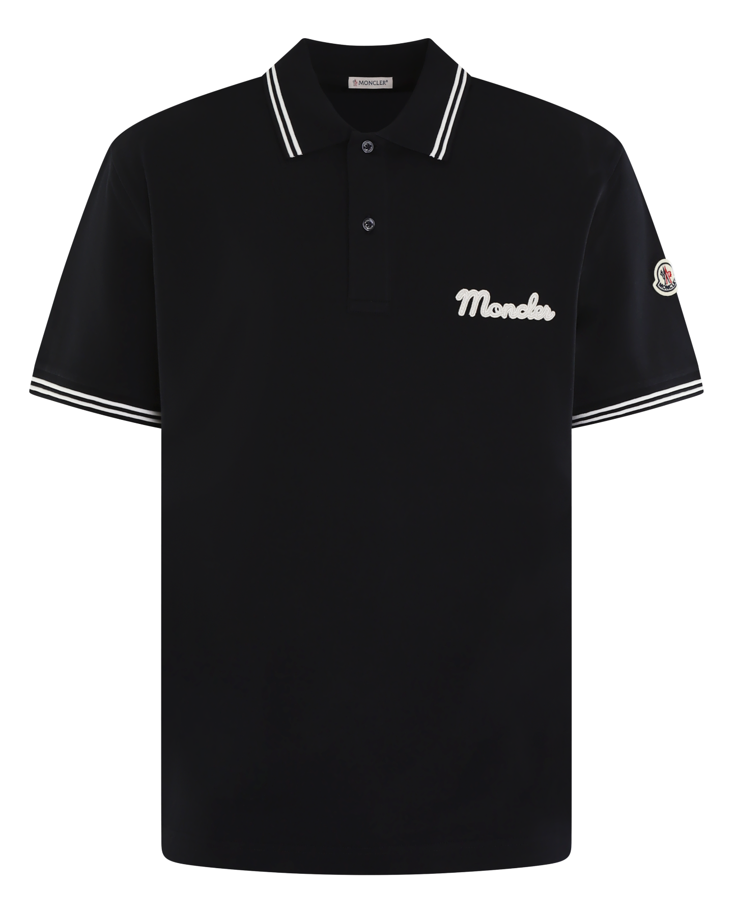 Heren Embroidered Logo Polo Blauw