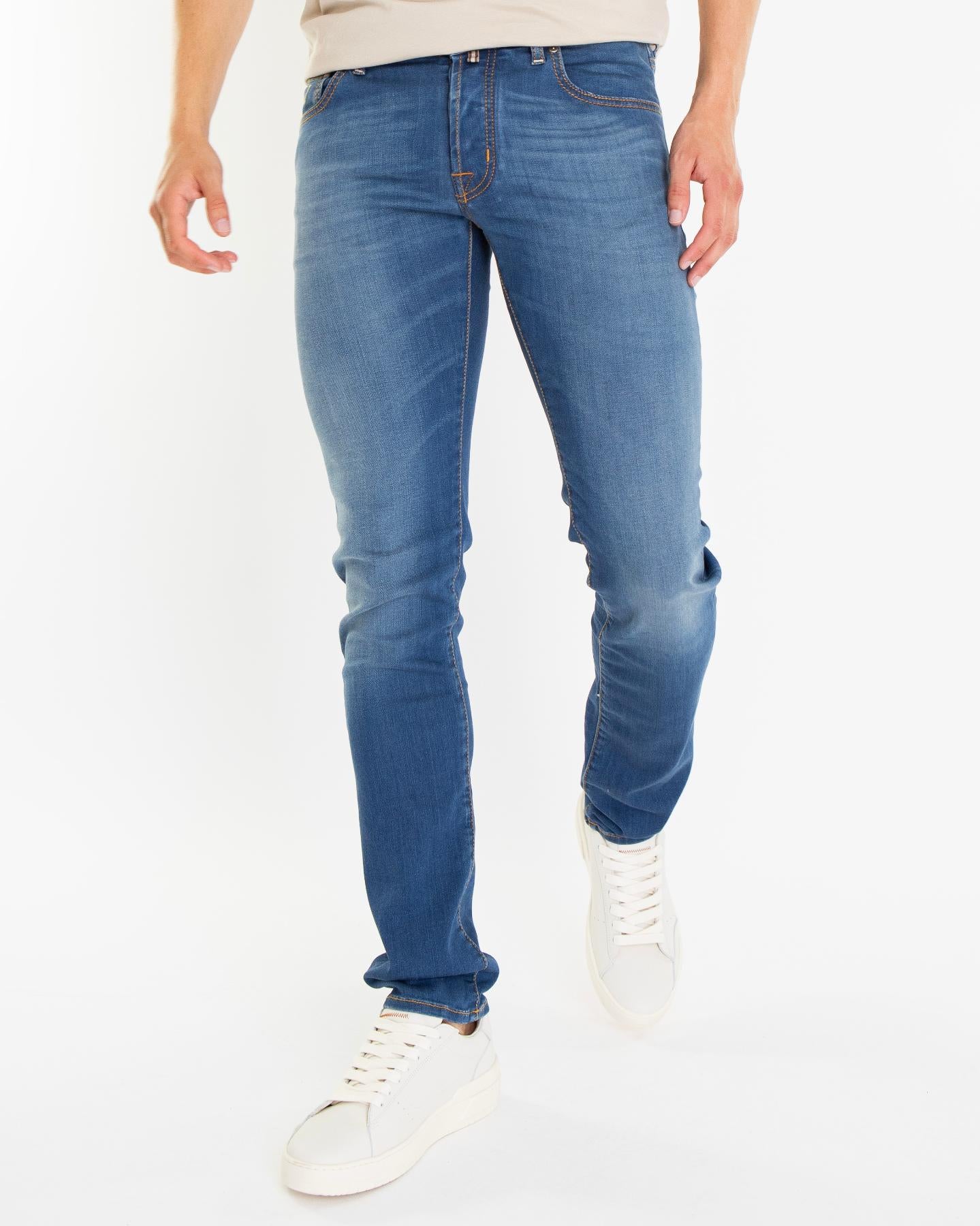 Heren Nick Slim Jeans Blauw