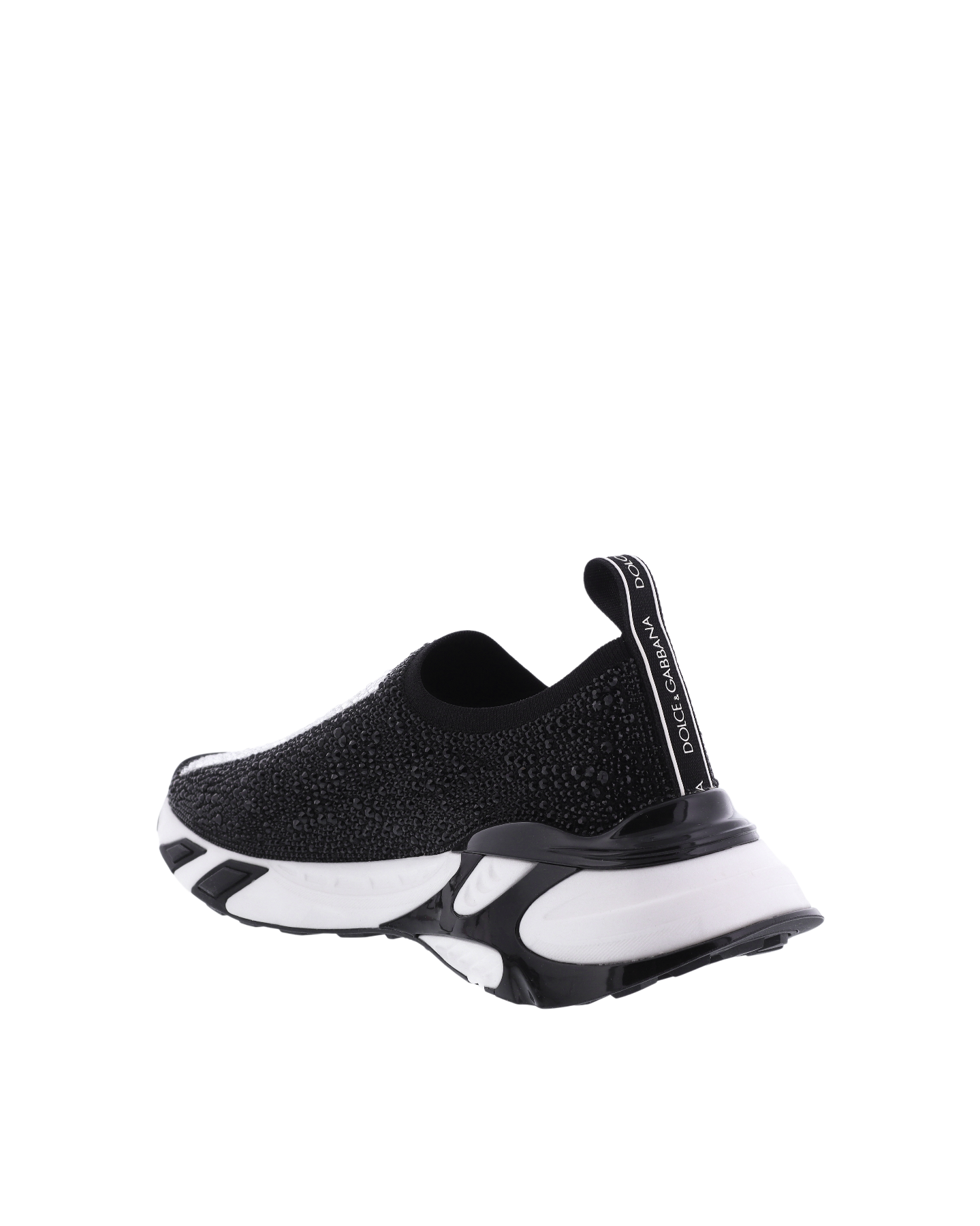 Dolce Gabbana Heren Fast Sneakers Zwart Wit Gala Eleganza