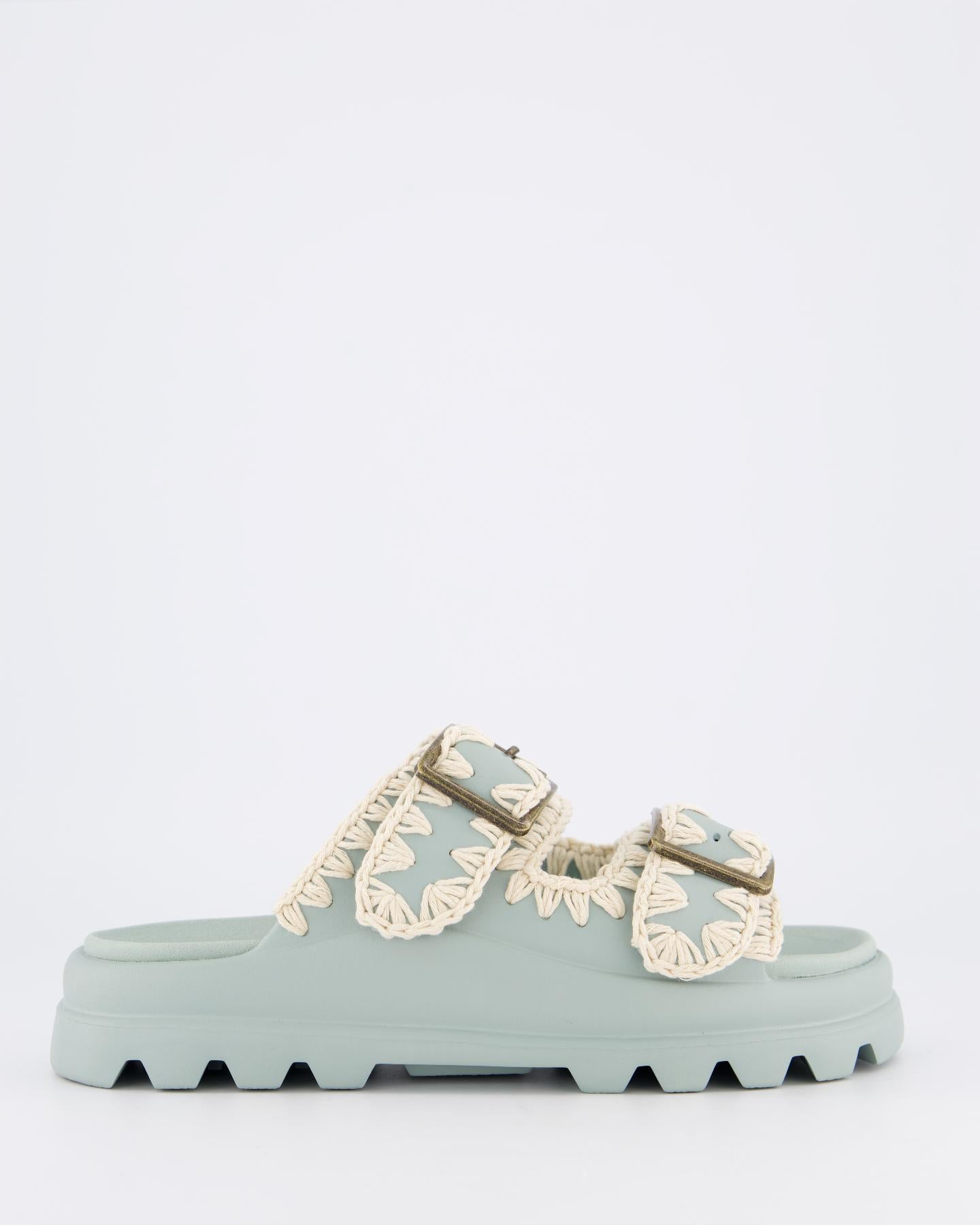 Dames Eva One-Piece Slide Two-Buckle