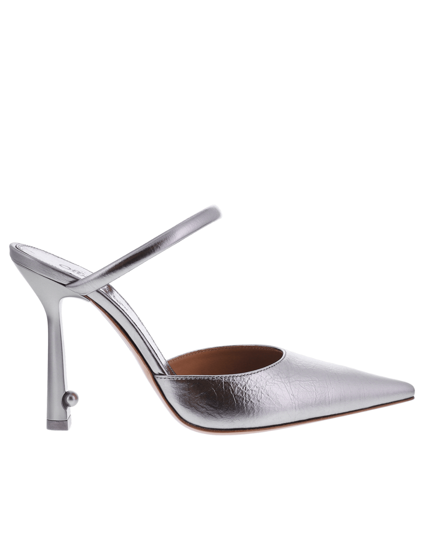 Dames Lollipop Metal Mule Zilver