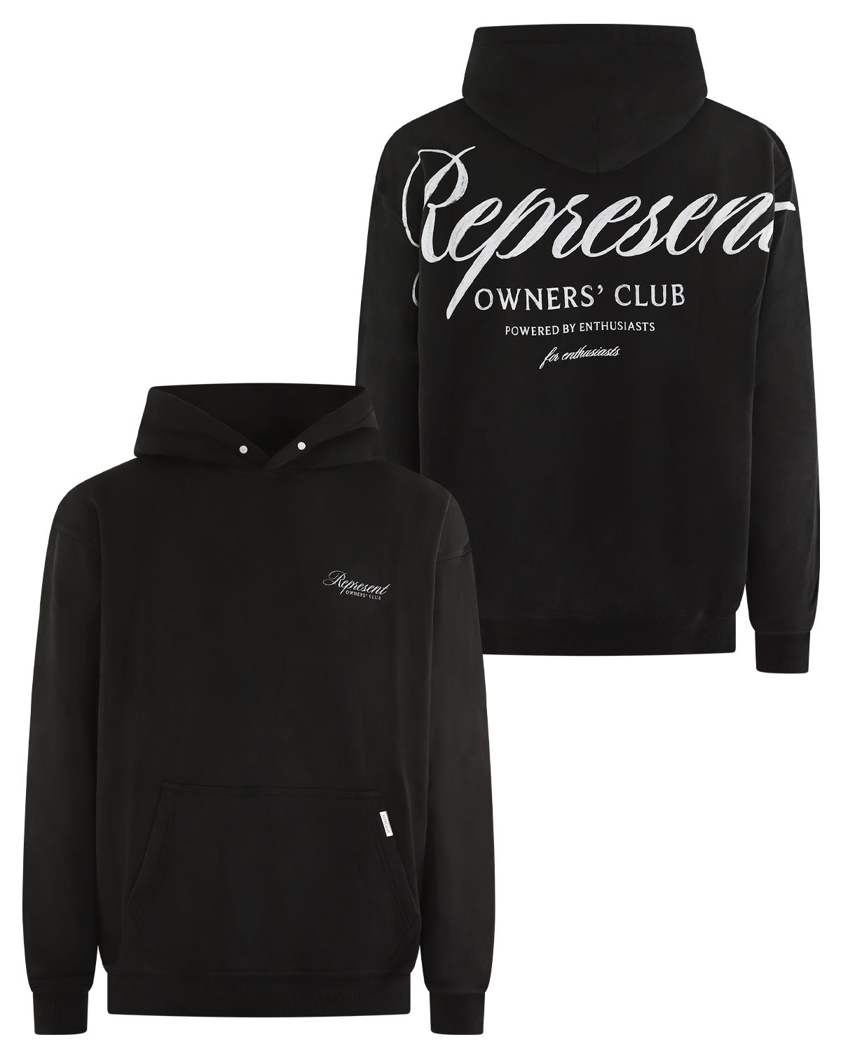 Heren Owners Script Hoodie Blauw